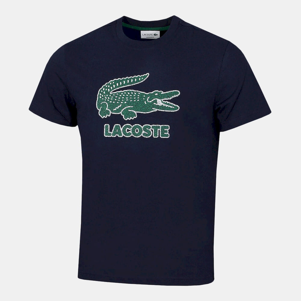 Lacoste T Shirt Th0063 Navy Navy Shot2