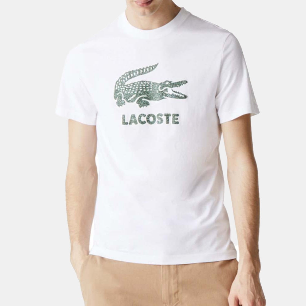 Lacoste T Shirt Th0063 White Branco Shot1