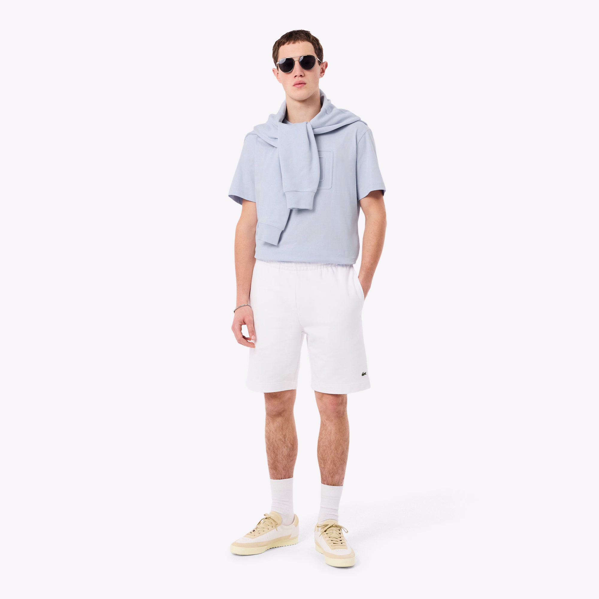 Lacoste T Shirt Th0794 Lt Blue Azul Claro_shot6