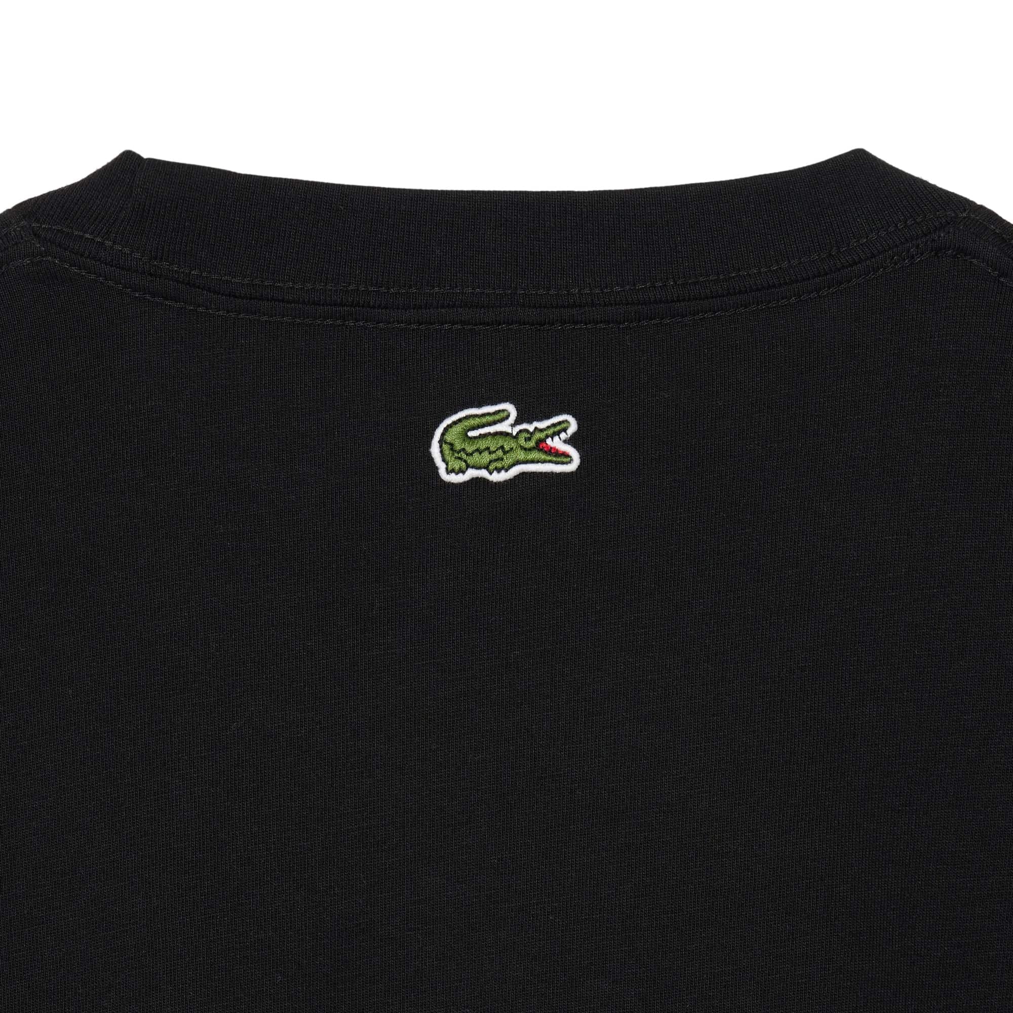 Lacoste T Shirt Th1446 Black Preto_shot3