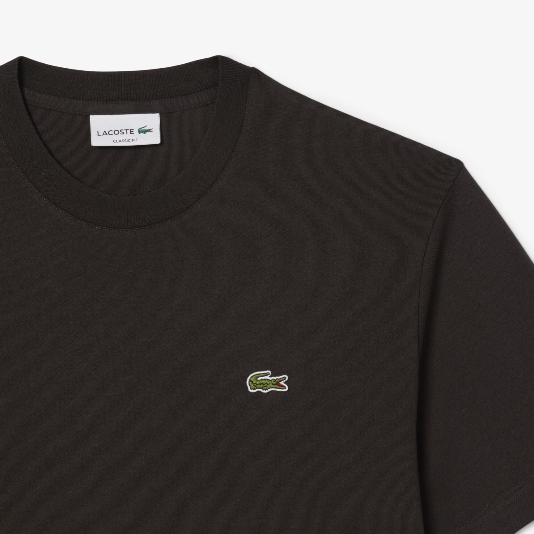 Lacoste T Shirt Th2038 Brown Castanho_shot3