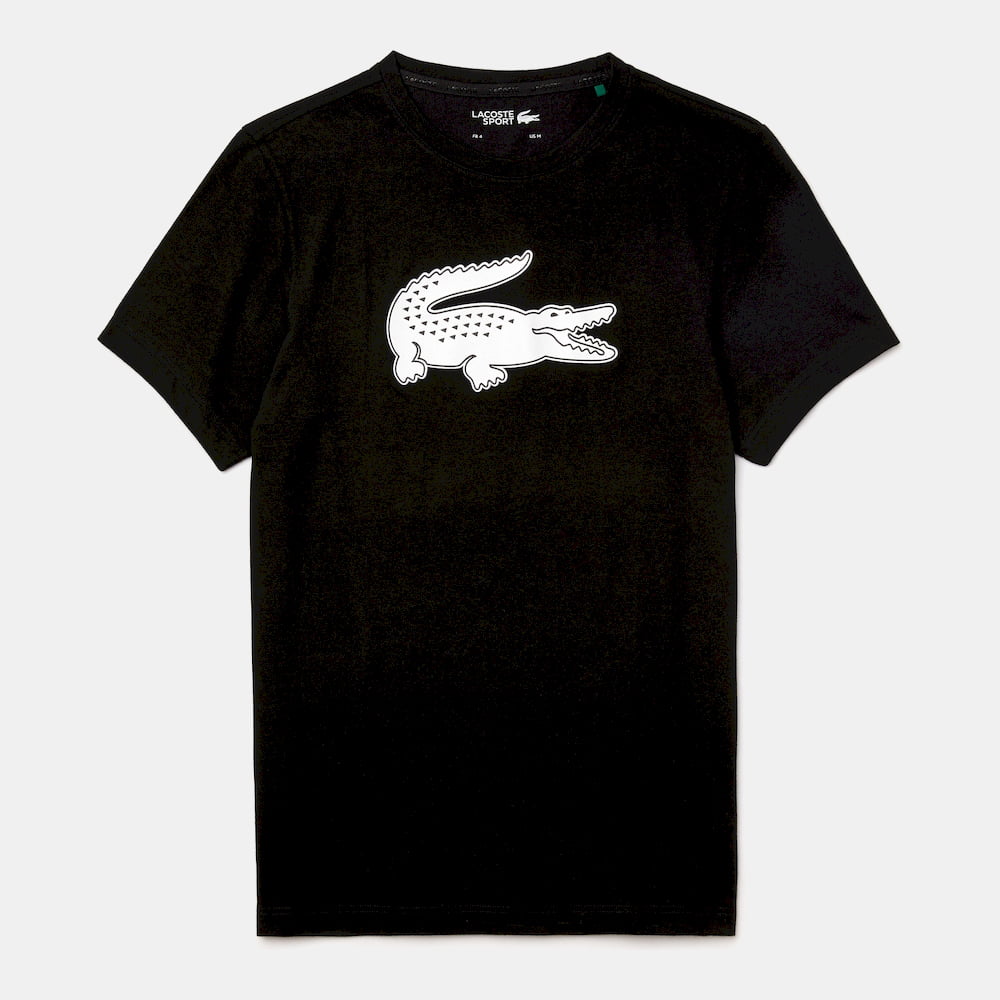 Lacoste T Shirt Th2042 Blk White Preto Branco Shot1 Resultado