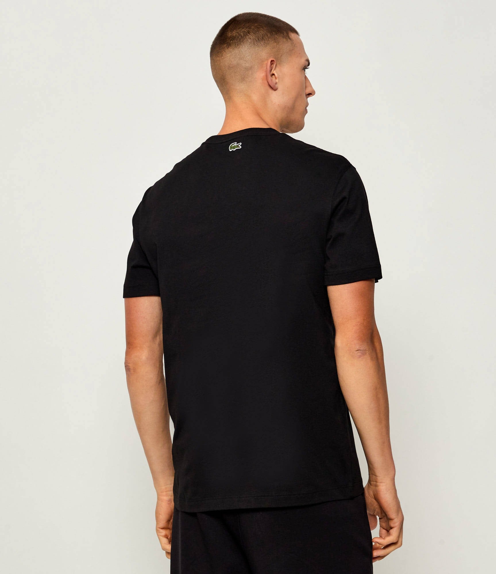 Lacoste T Shirt Th5634 Black Preto_shot3