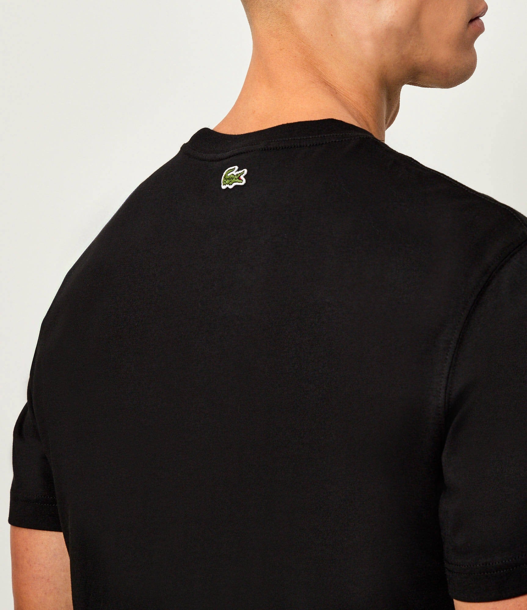 Lacoste T Shirt Th5634 Black Preto_shot5