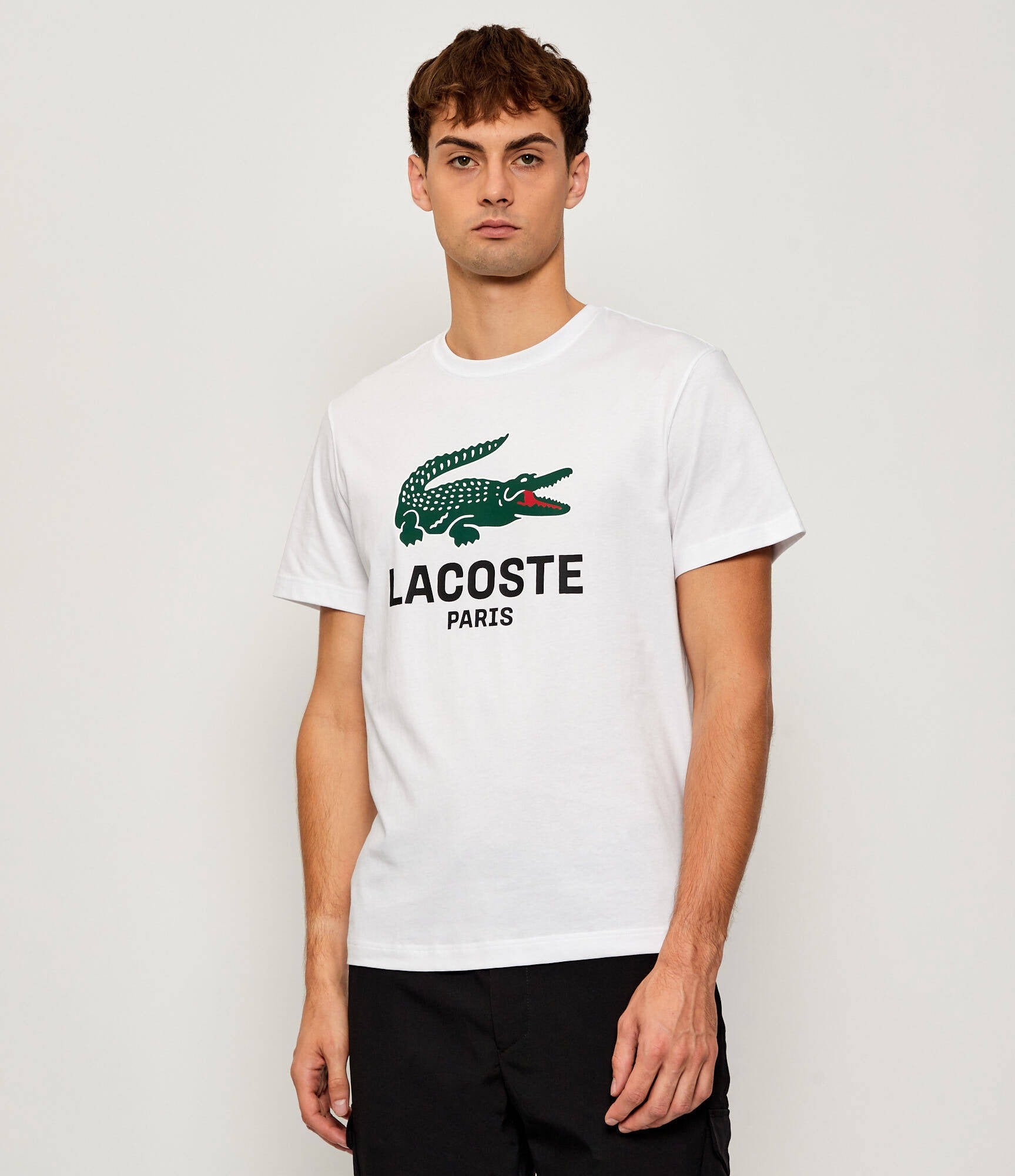 Lacoste T Shirt Th5634 White Branco_shot1