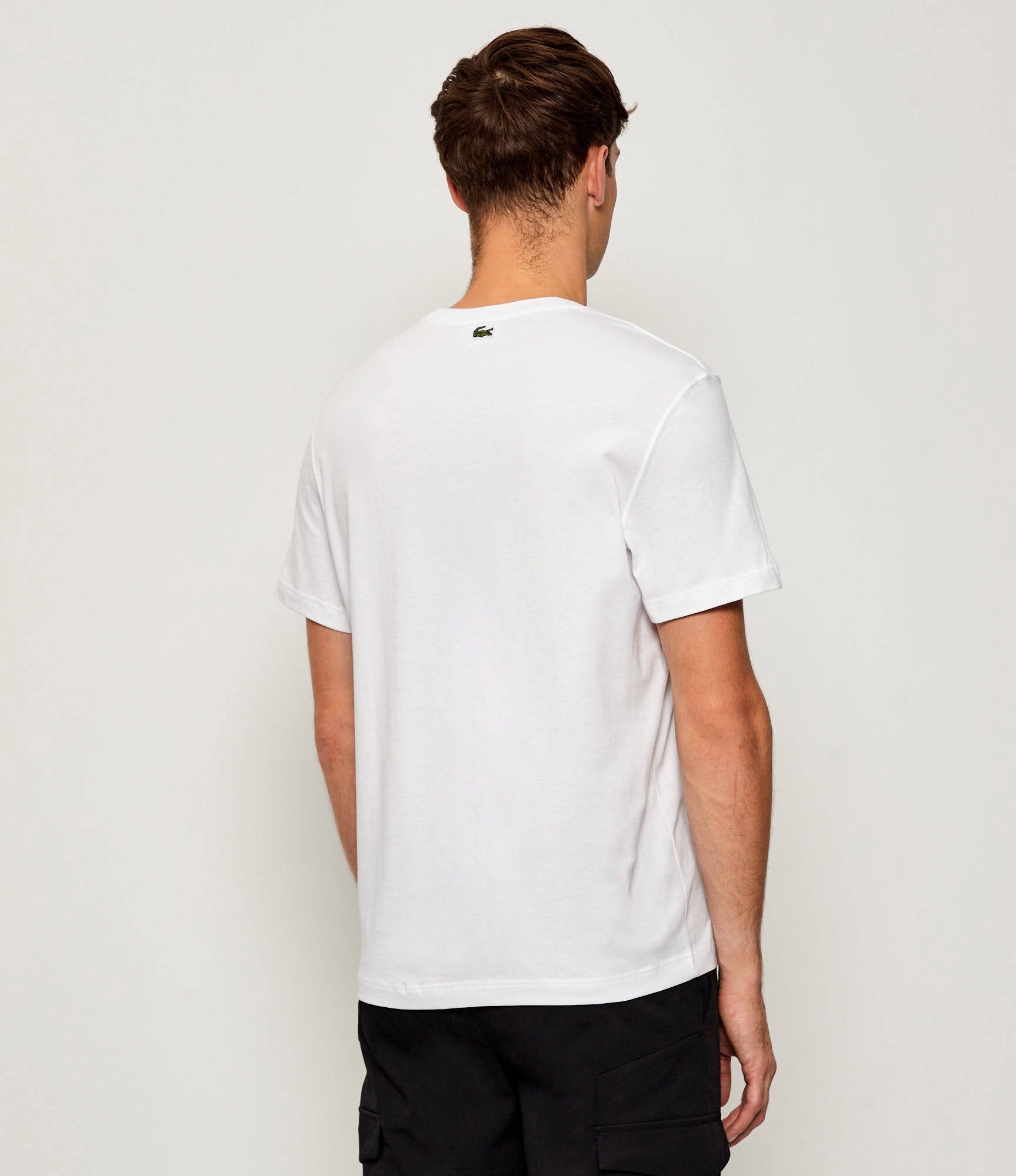 Lacoste T Shirt Th5634 White Branco_shot3