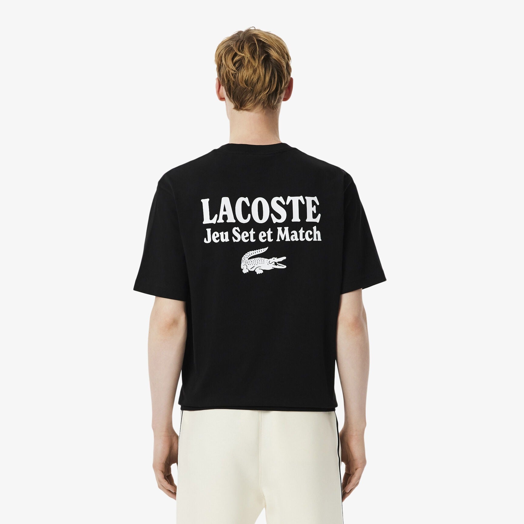 Lacoste T Shirt Th5950 Black Preto_shot3