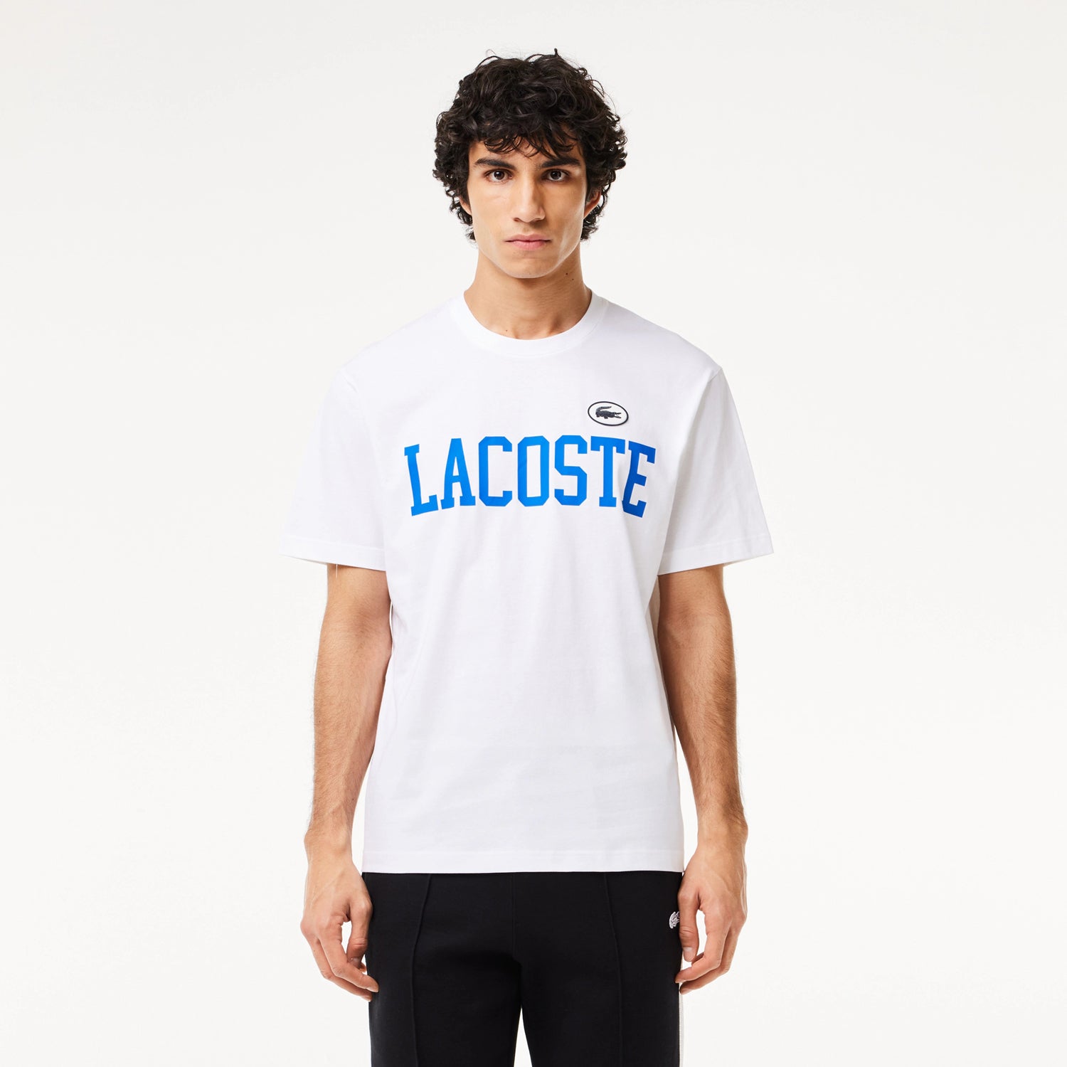 Lacoste T Shirt Th7411 White Branco_shot1