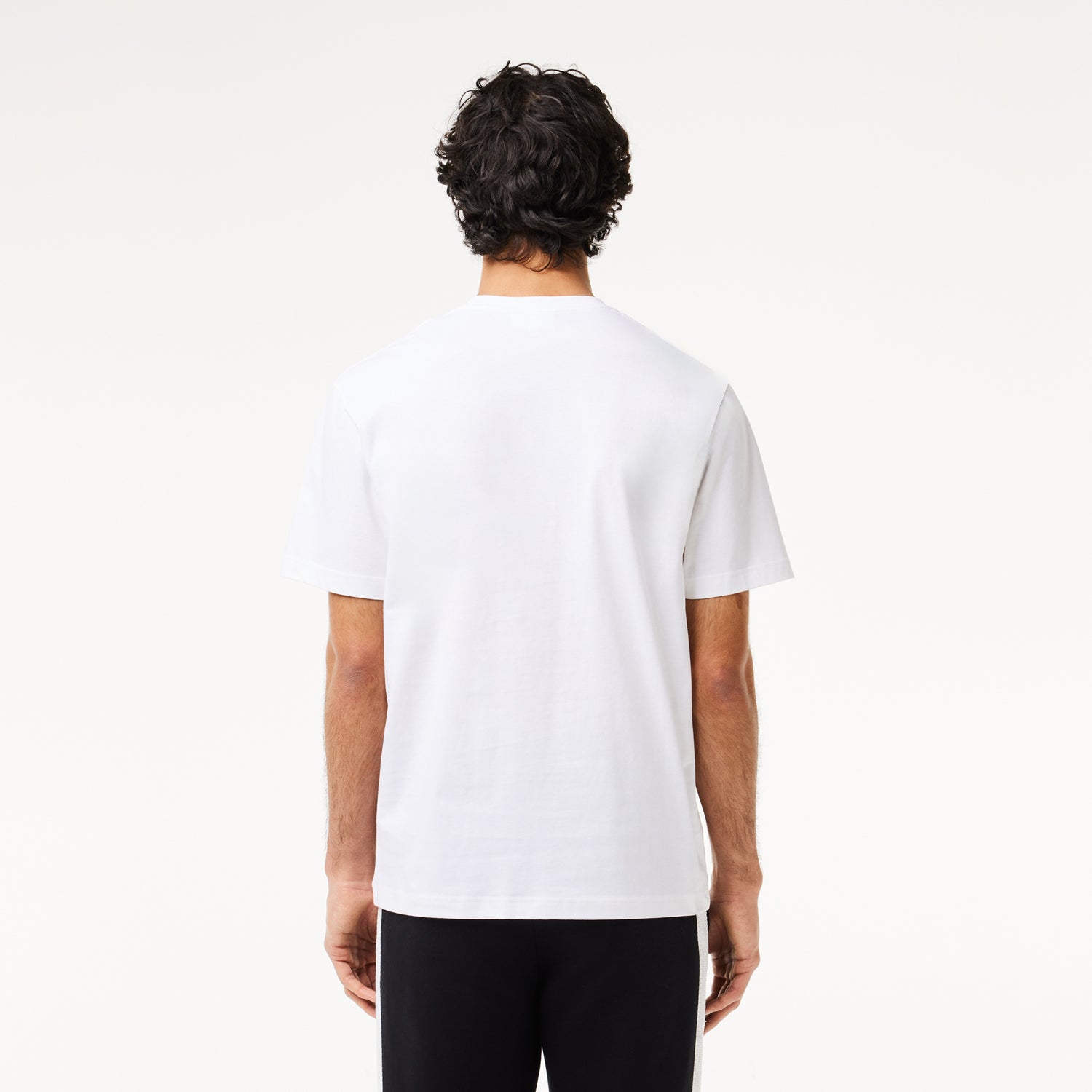 Lacoste T Shirt Th7411 White Branco_shot2