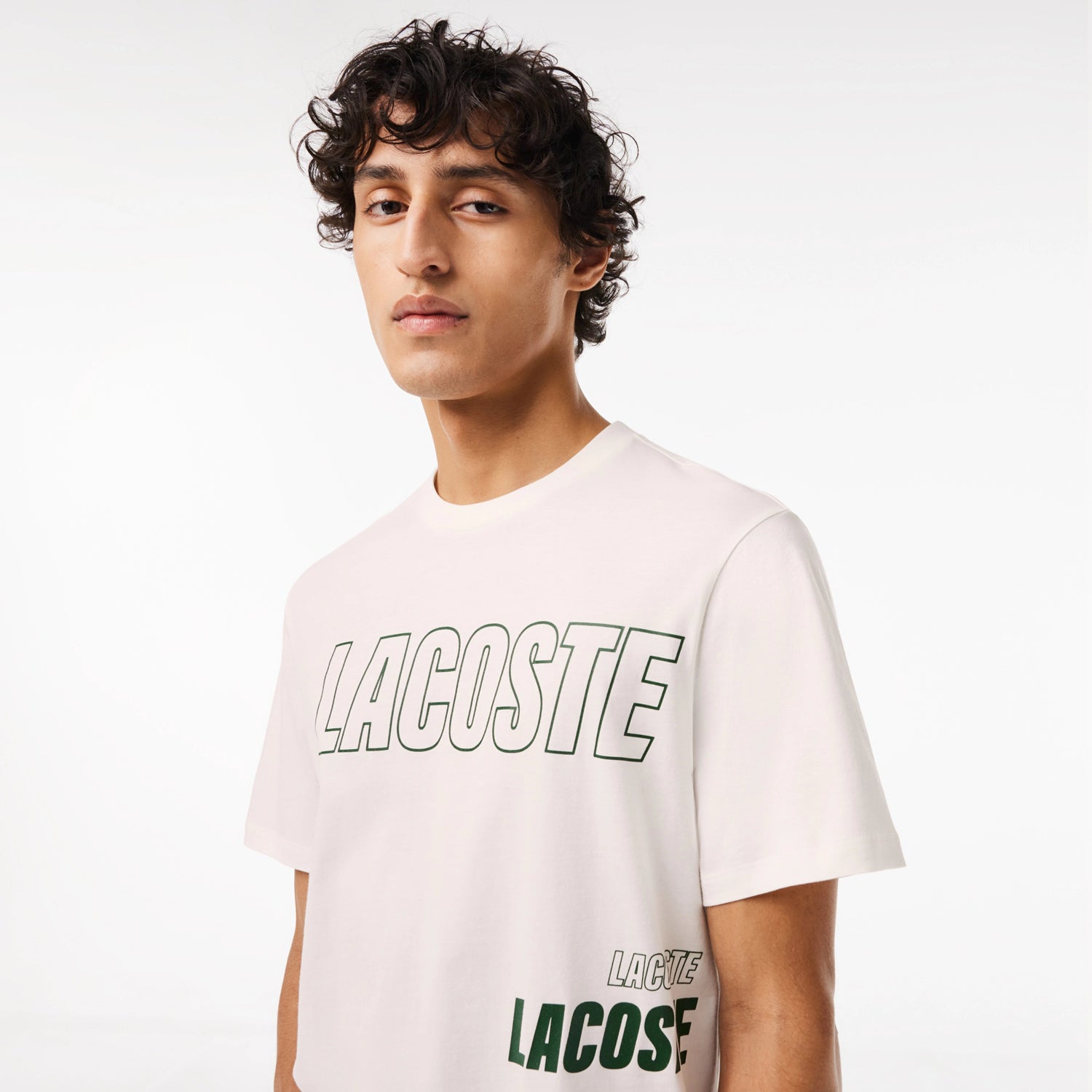 Lacoste T Shirt Th8457 White.logo Branco_shot2