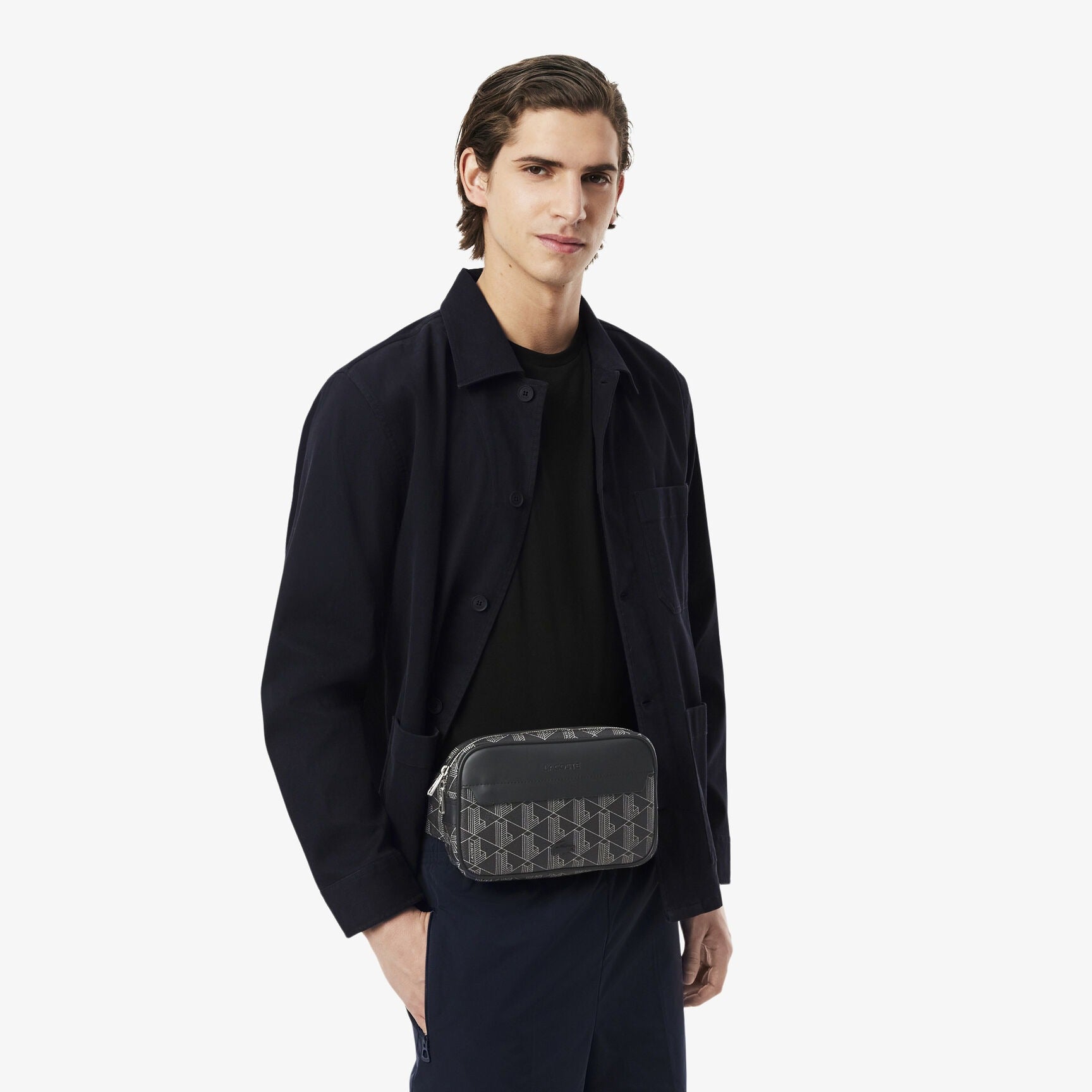 Lacoste Waistbag Nh4004lx Black.logo Preto_shot4