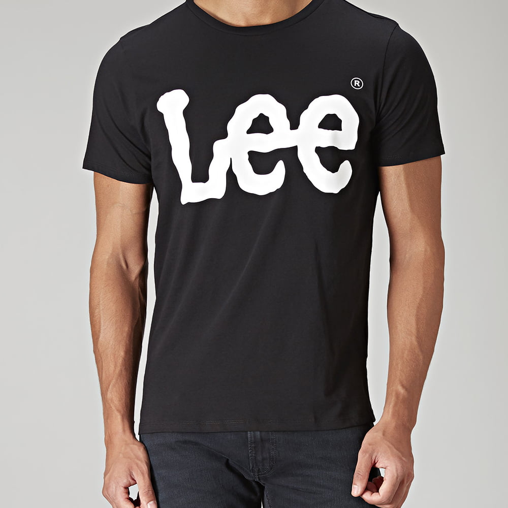 Lee T Shirt El62aa Black Preto Shot1