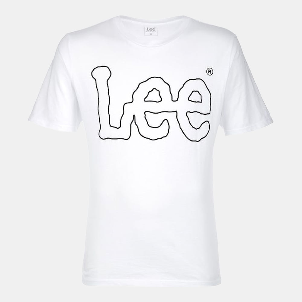 Lee T Shirt El62oa White Branco Shot3