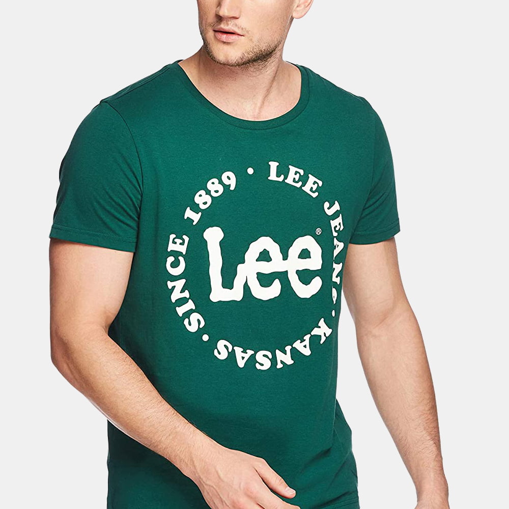 Lee T Shirt El65gbc Green Verde Shot1