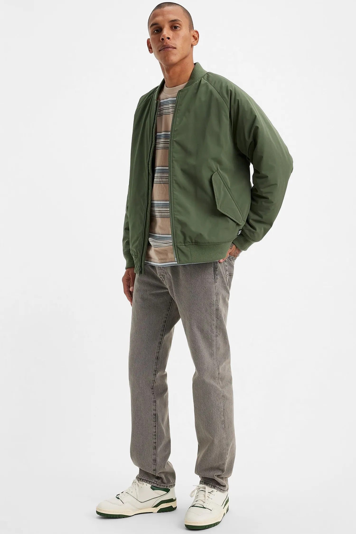 Levis Calcas Trousers 00501 3496 Denim Grey Denim Cinza_shot1