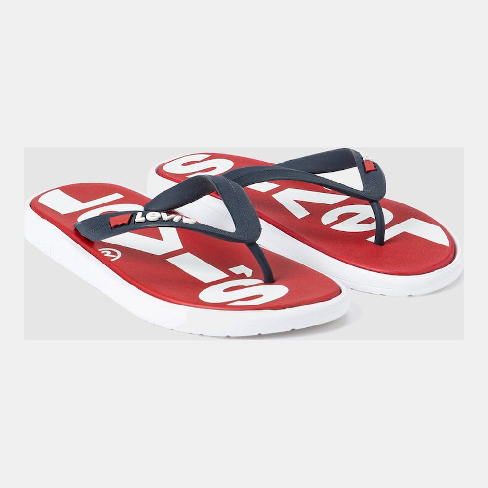 Levis Chinelos Slippers 37544 0019 20 Red White Vermelho Branco Shot4