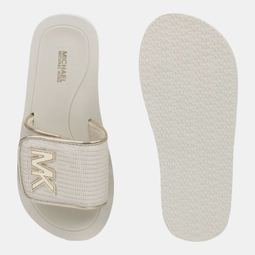 Chinelos Michael Kors Branco/Dourado - Main Image