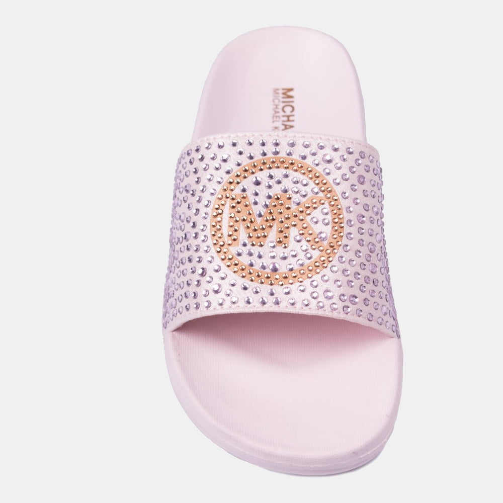 Pink michael kors cheap slippers