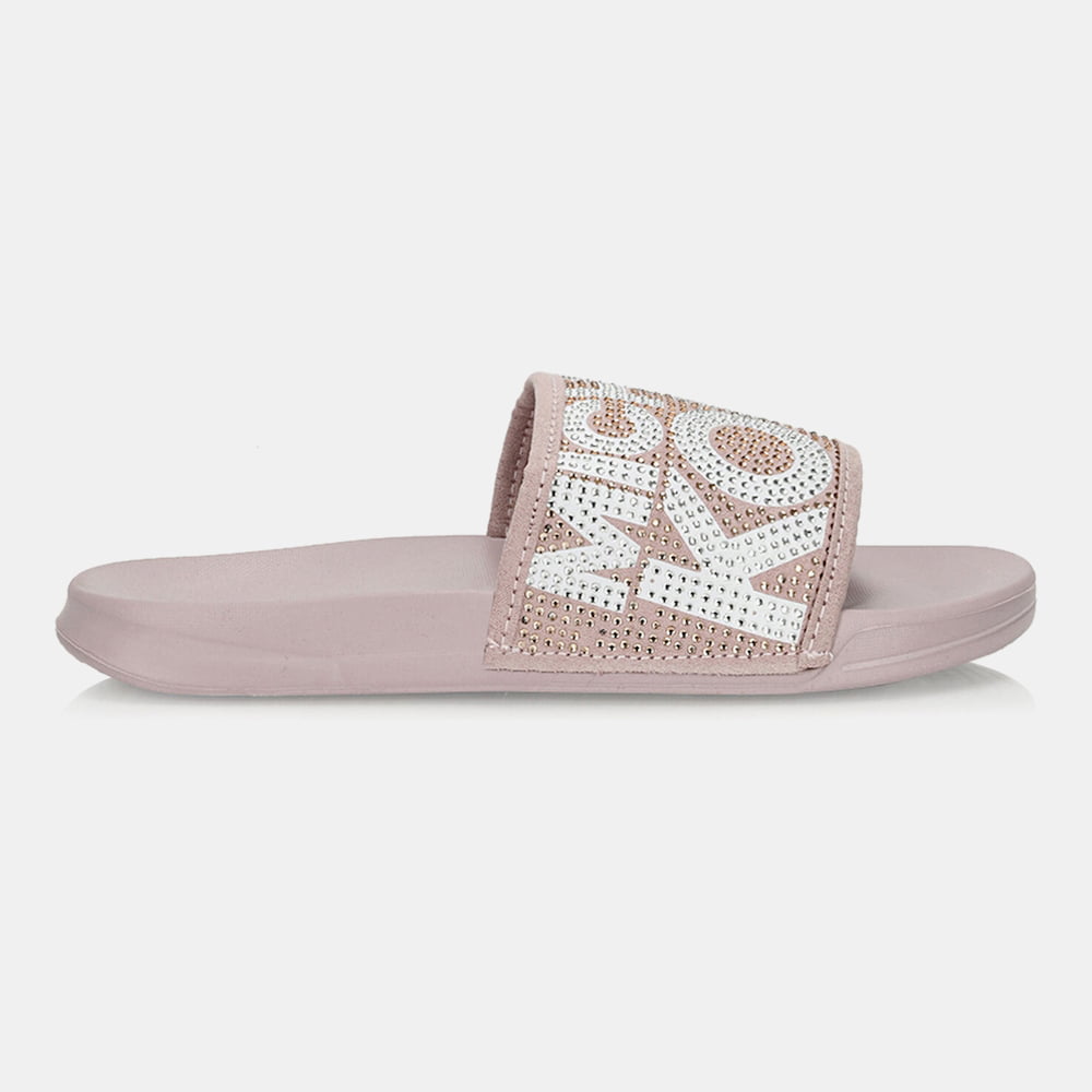 Michael Kors Chinelos Slippers Jett Jae Lt.pink Rosa Claro Shot2