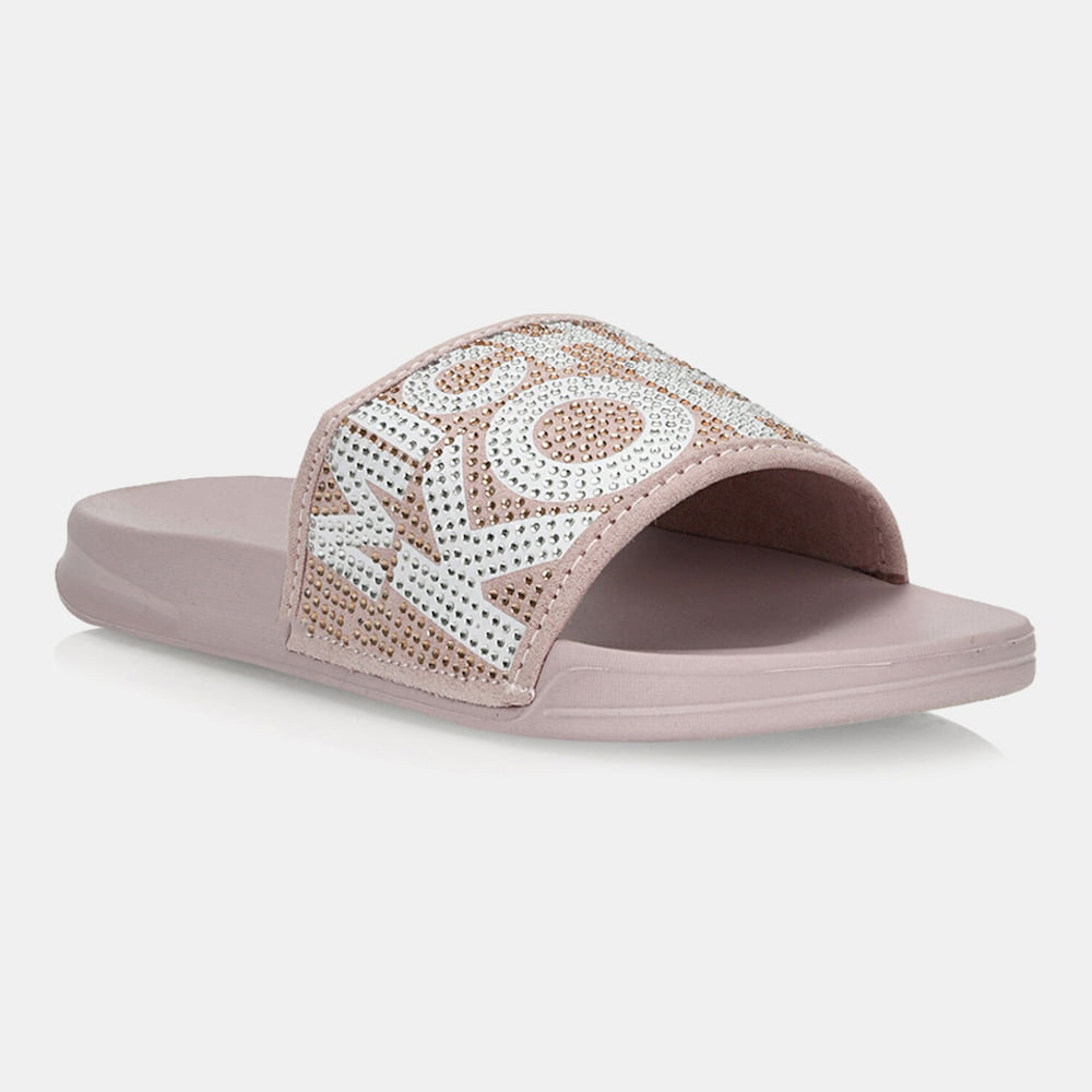 Michael Kors Chinelos Slippers Jett Jae Lt.pink Rosa Claro Shot4