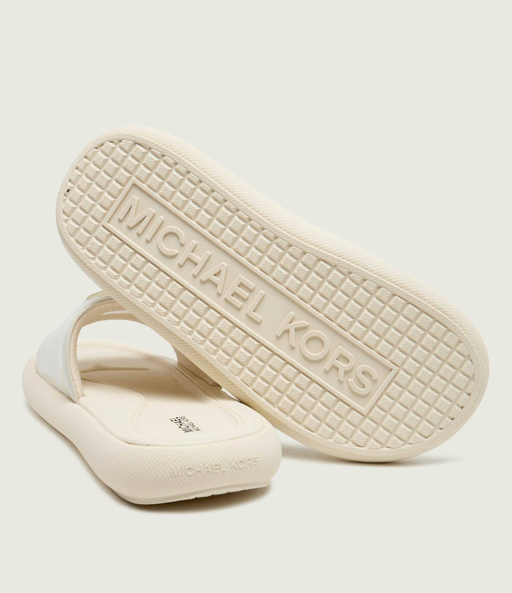 Michael Kors Chinelos Slippers Raelynn Bubble Vanila Gol Vanilla Ouro_shot4