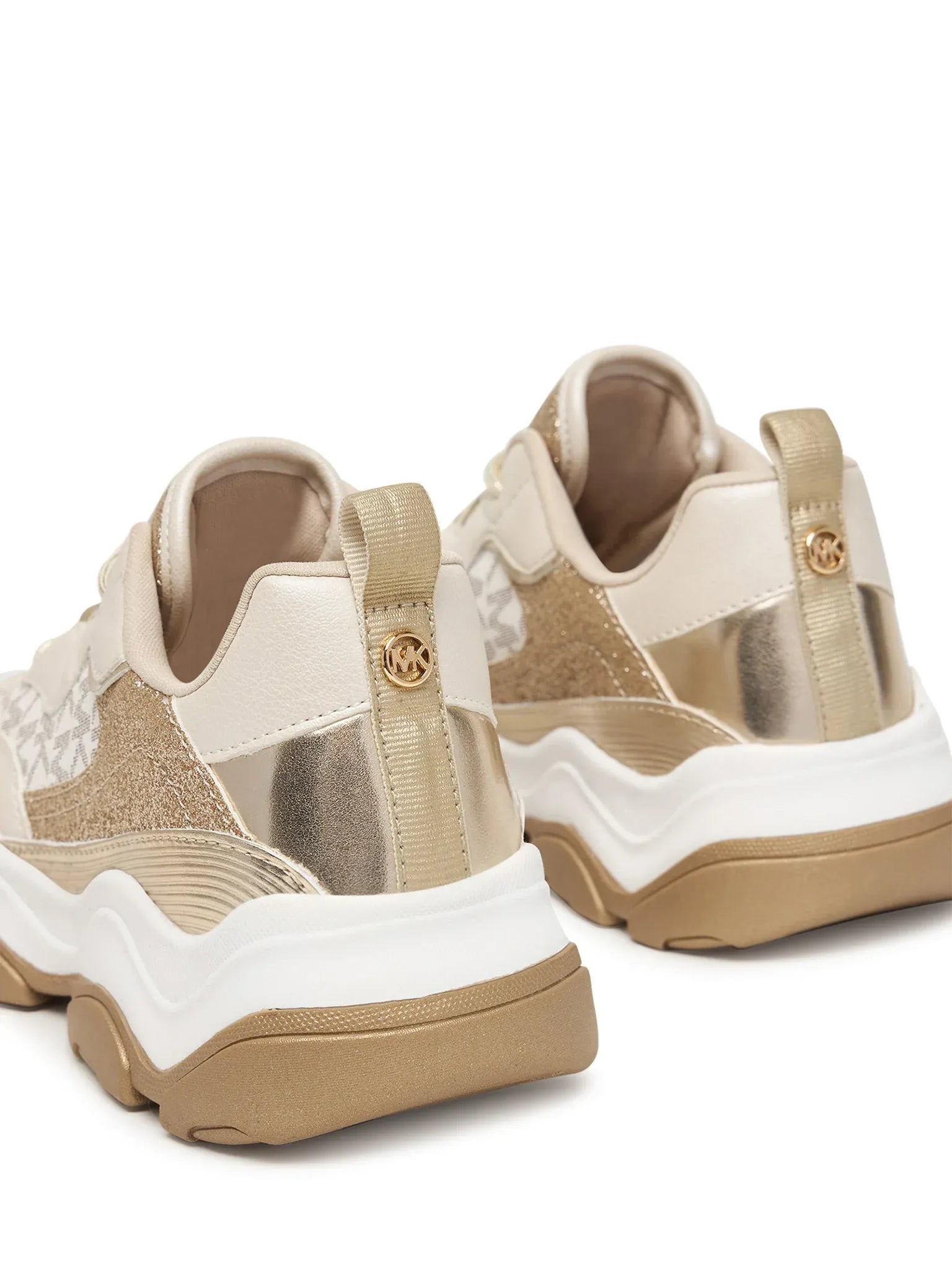 Michael Kors Sapatilhas Sneakers Shoes Atlas Vanila Gol Vanilla Ouro_shot5