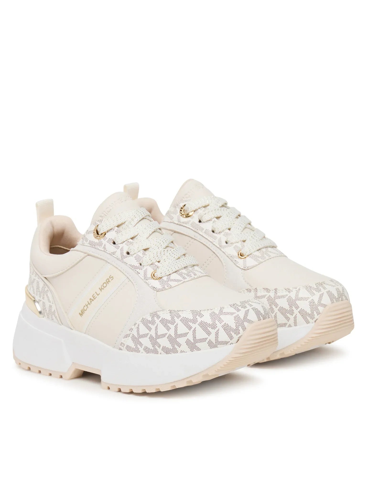 Michael Kors Sapatilhas Sneakers Shoes Cosmo Meyers Vanila Gol Vanilla Ouro_shot2