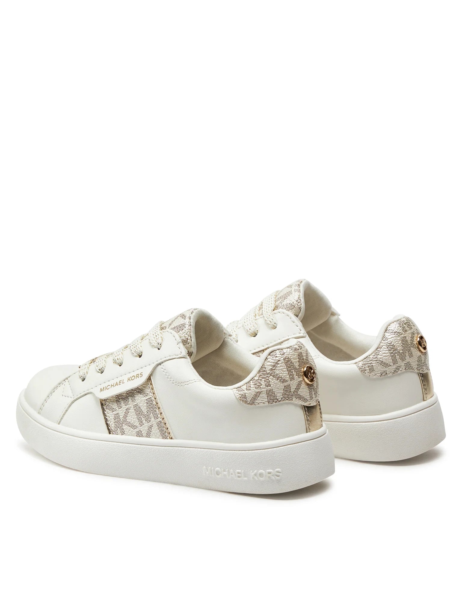 Michael Kors Sapatilhas Sneakers Shoes Jem Maxine Whi Gold Branco Dourado_shot1