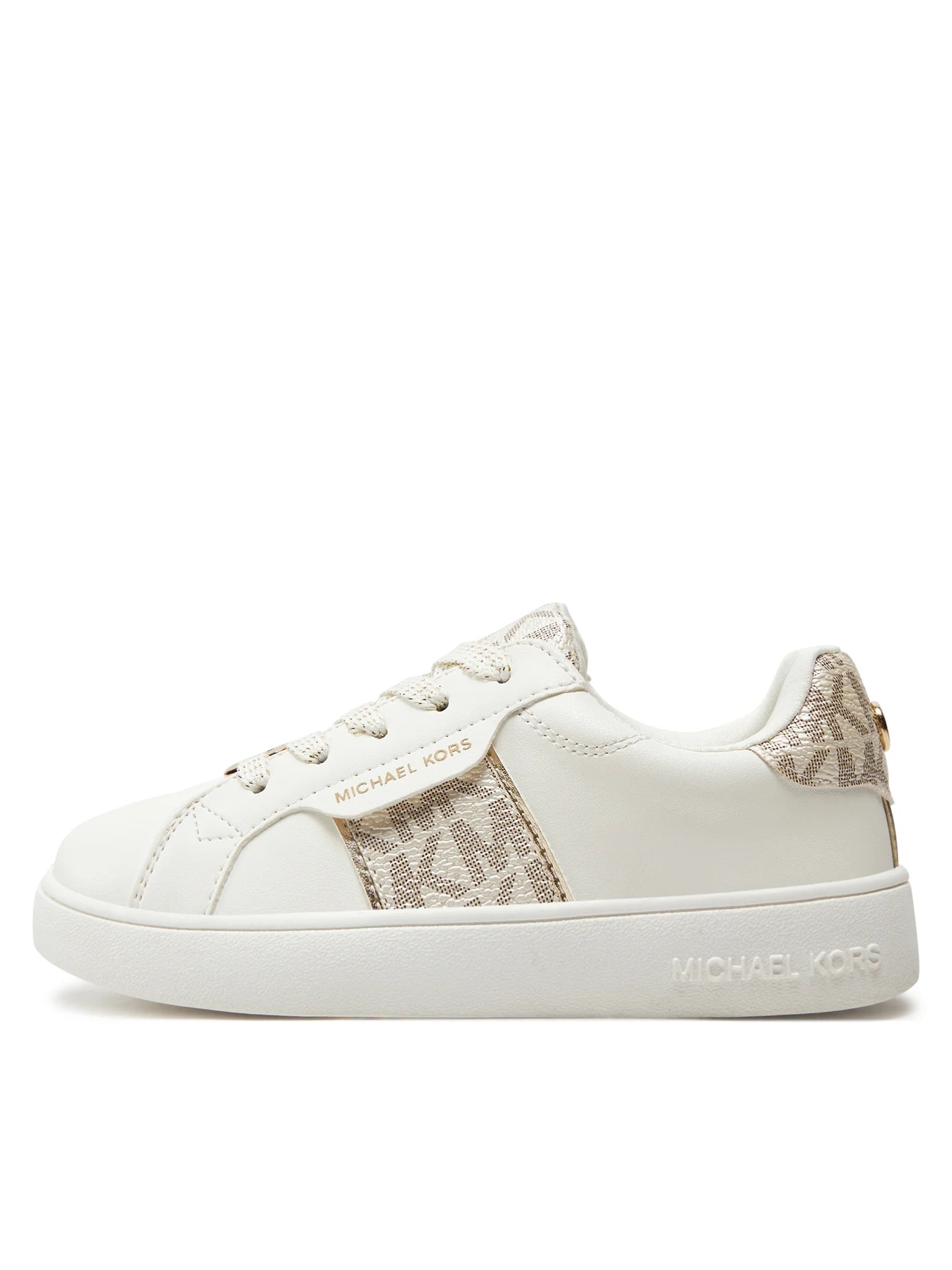 Michael Kors Sapatilhas Sneakers Shoes Jem Maxine Whi Gold Branco Dourado_shot4