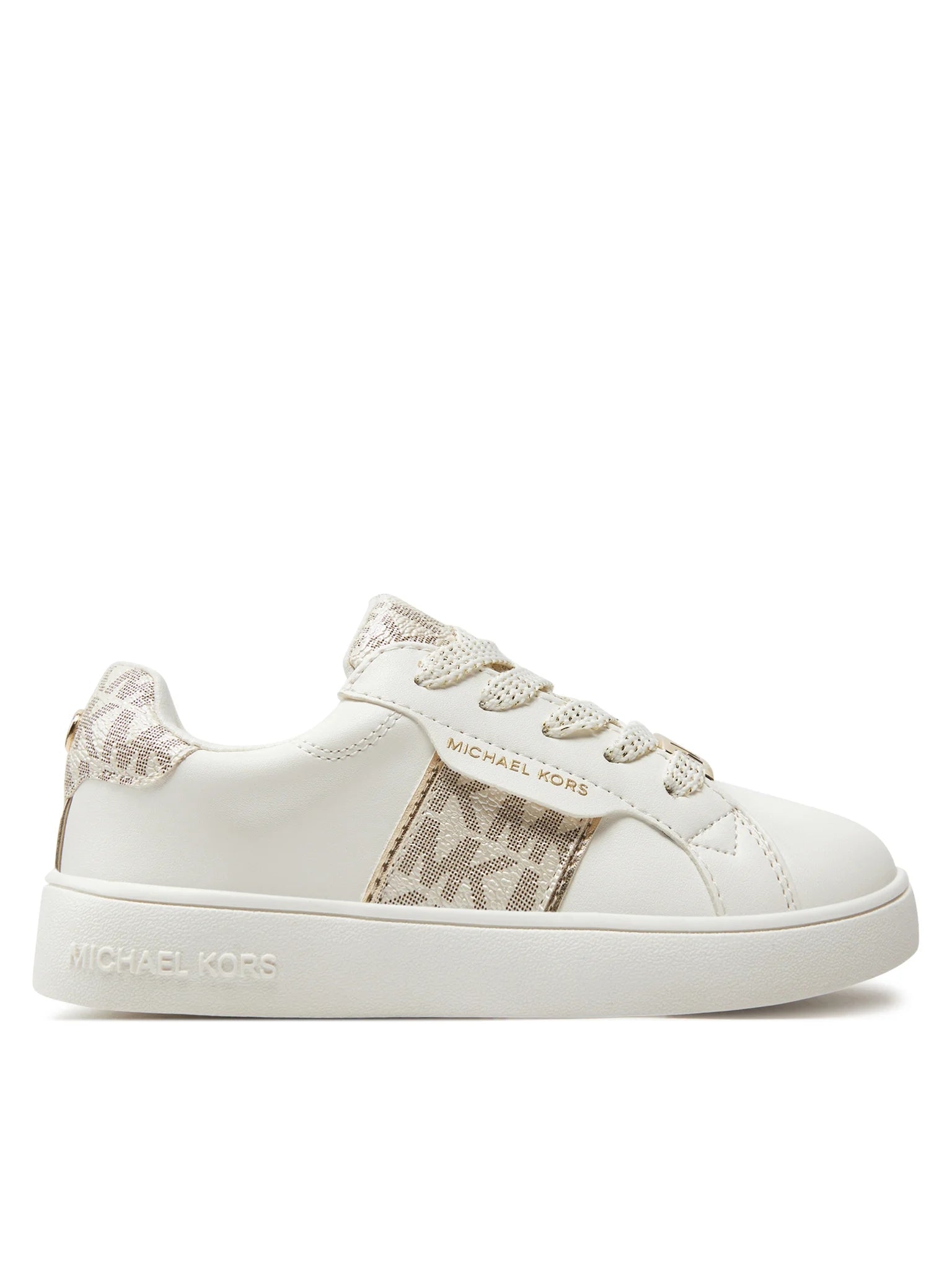 Michael Kors Sapatilhas Sneakers Shoes Jem Maxine Whi Gold Branco Dourado_shot6