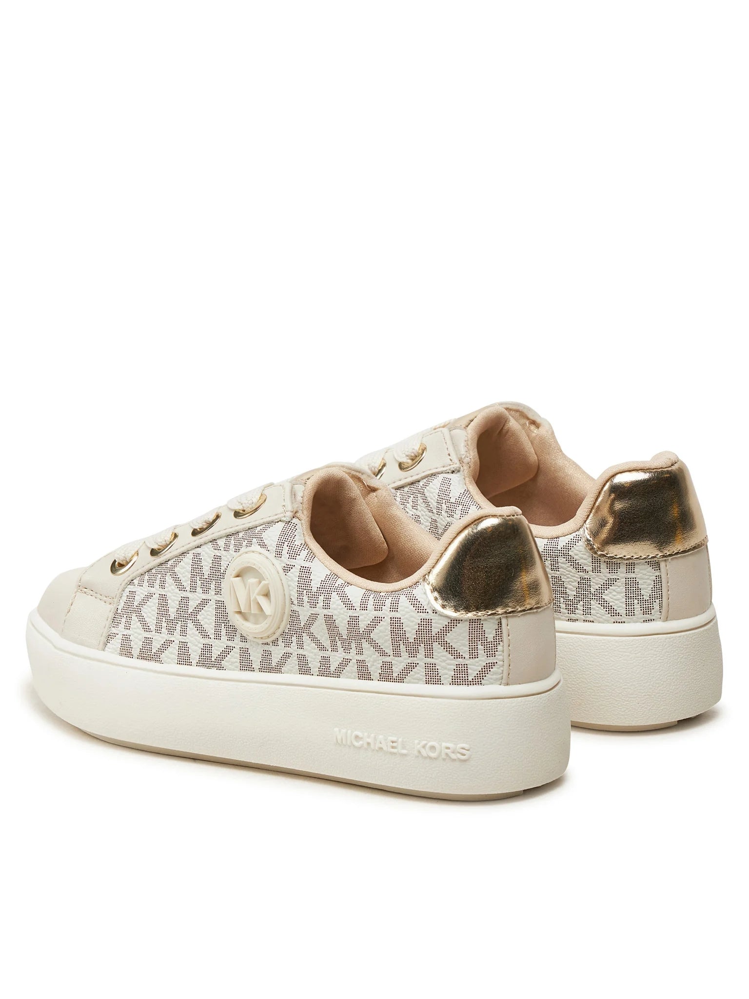 Michael Kors Sapatilhas Sneakers Shoes Jordana Audrey Vanila Gol Vanilla Ouro_shot2