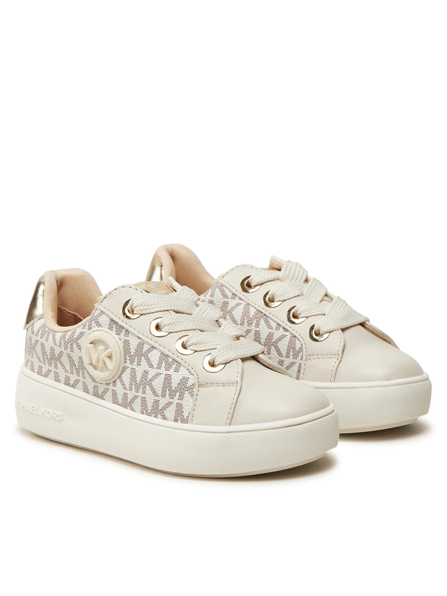 Michael Kors Sapatilhas Sneakers Shoes Jordana Audrey Vanila Gol Vanilla Ouro_shot3