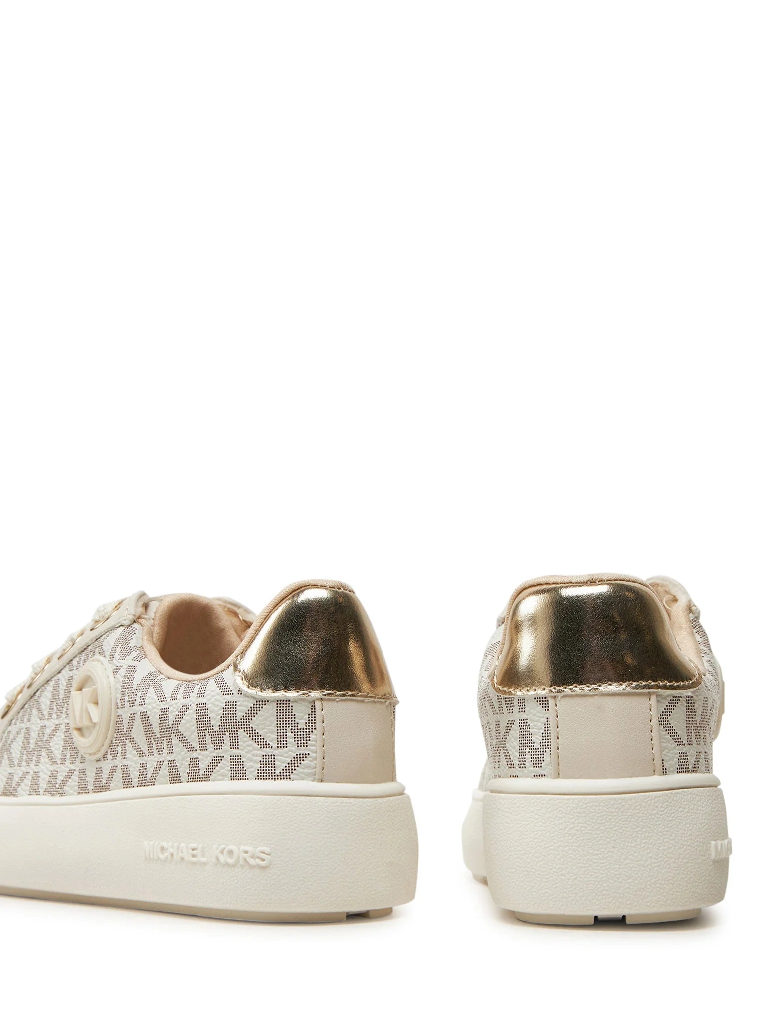 Michael Kors Sapatilhas Sneakers Shoes Jordana Audrey Vanila Gol Vanilla Ouro_shot4