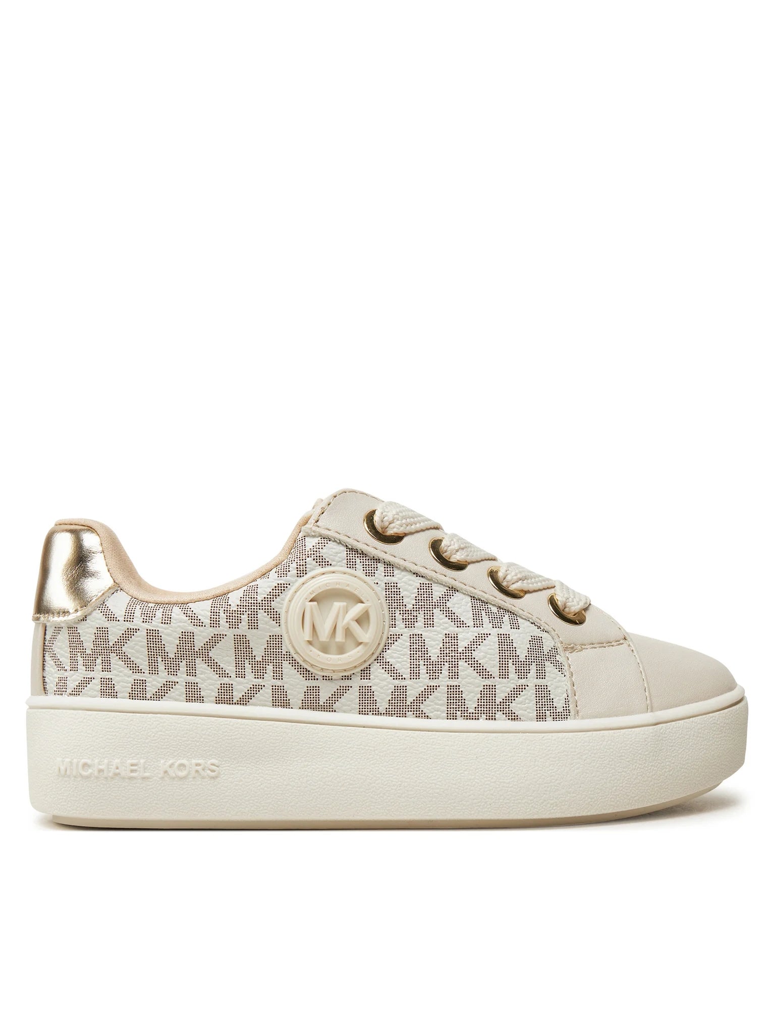 Michael Kors Sapatilhas Sneakers Shoes Jordana Audrey Vanila Gol Vanilla Ouro_shot7