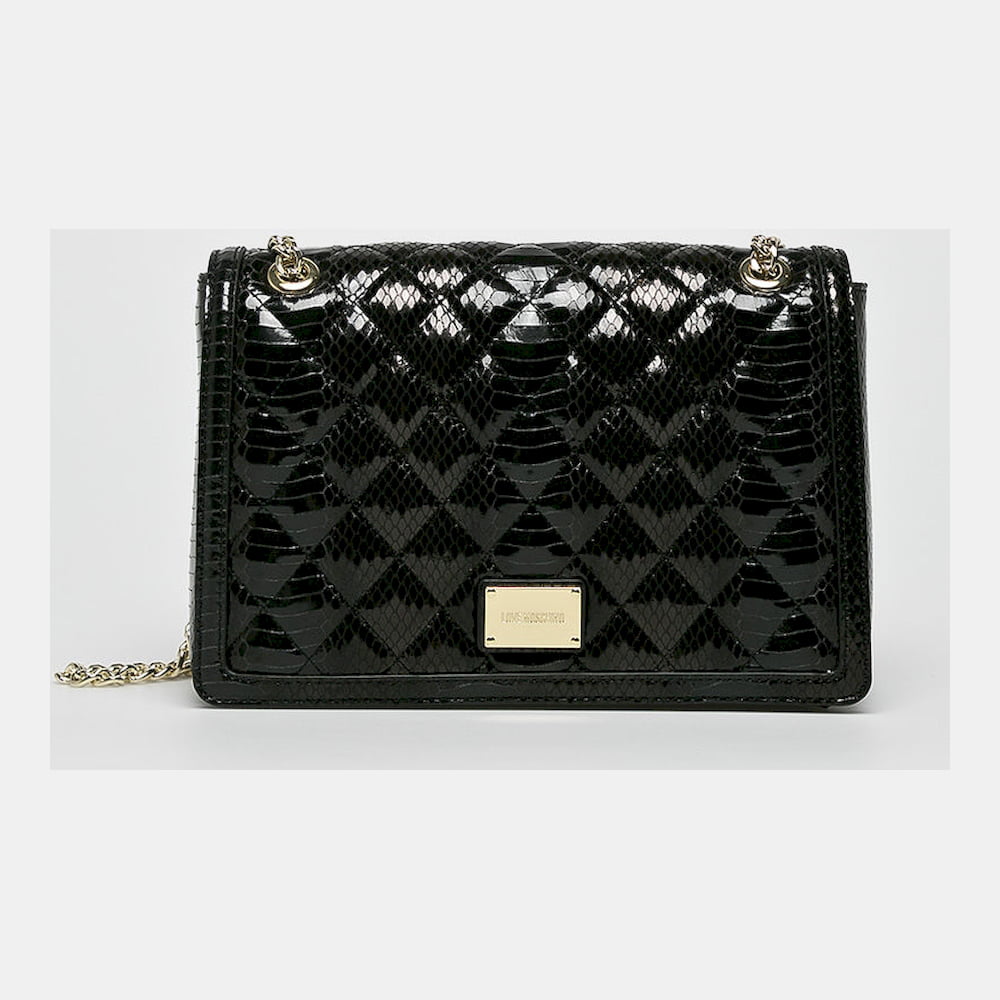 Moschino Bolsa Bag Jc4020pp16 Blk Snake Preto Cobra Shot2