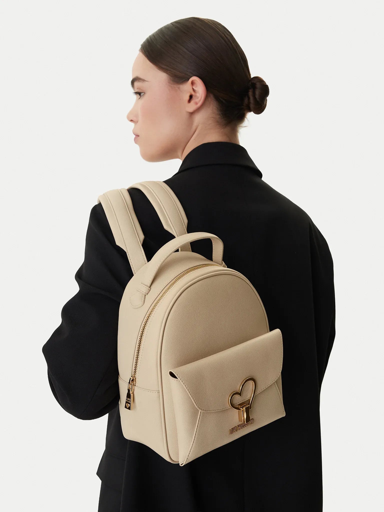 Moschino Mochila Backpack Jc4137pp1o Ivory Ivory_shot1
