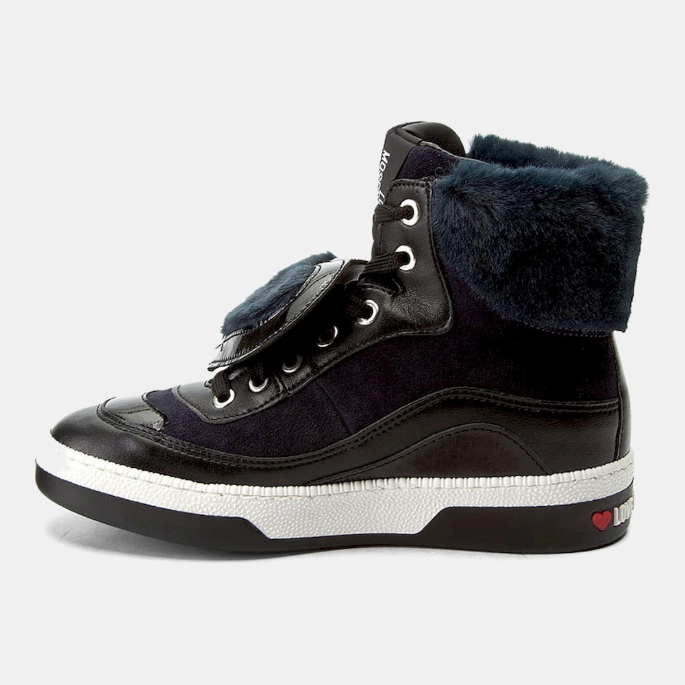 Moschino Sapatilhas Bota Sneakers Boots Ja15343 Black Preto Shot8