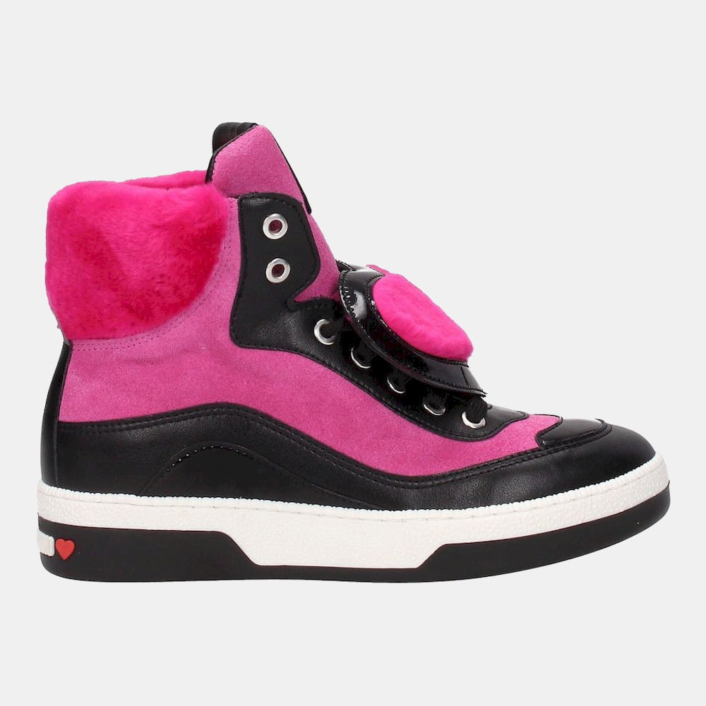 Moschino Sapatilhas Bota Sneakers Boots Ja15343 Pink Multi Rosa Multicolor Shot2