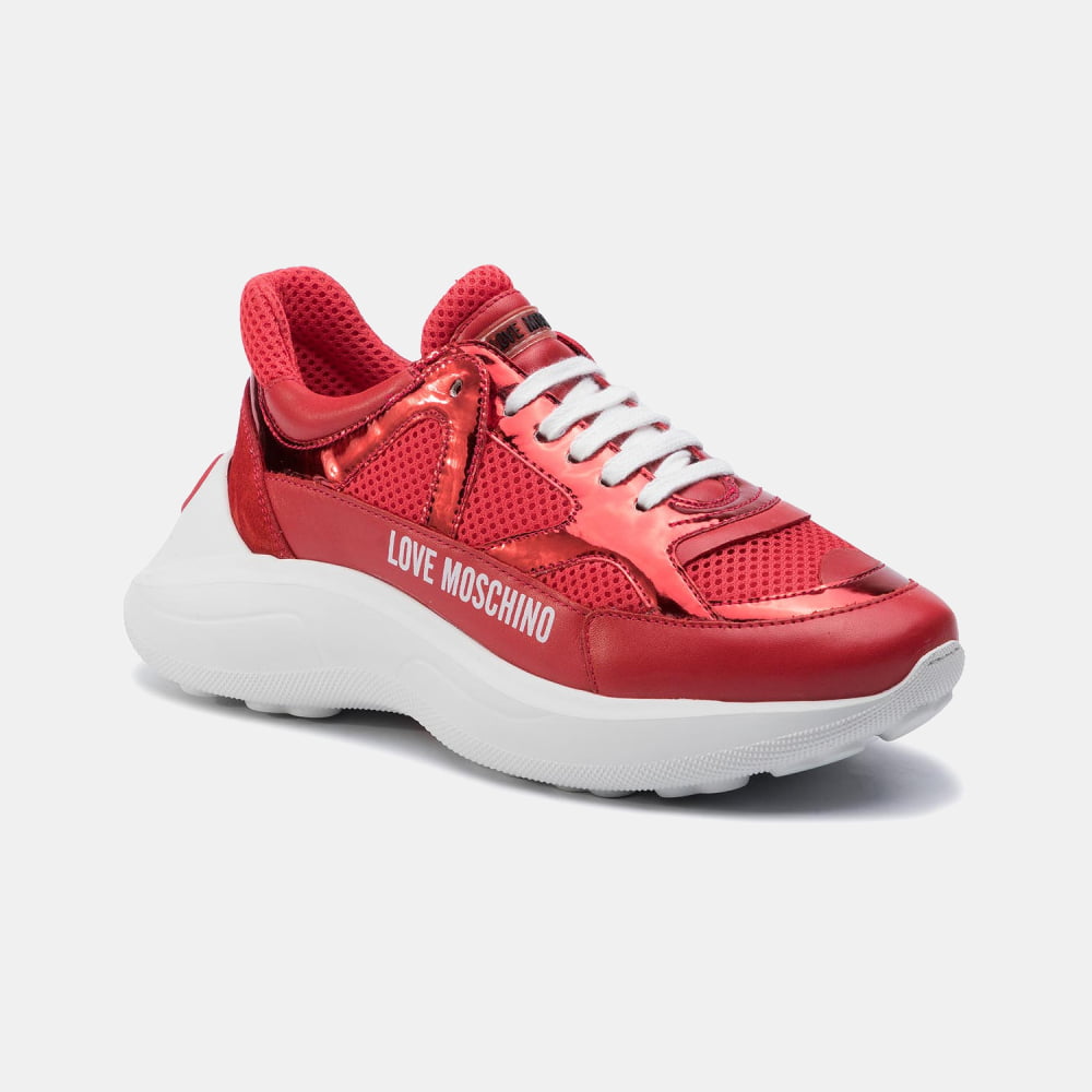 Moschino Sapatilhas Sneakers Shoes Ja15306 Red Vermelho Shot2