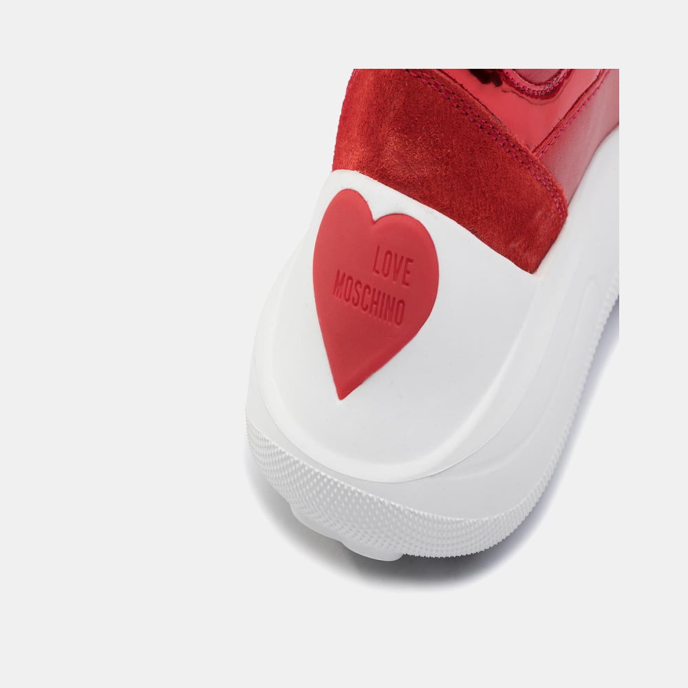 Moschino Sapatilhas Sneakers Shoes Ja15306 Red Vermelho Shot8