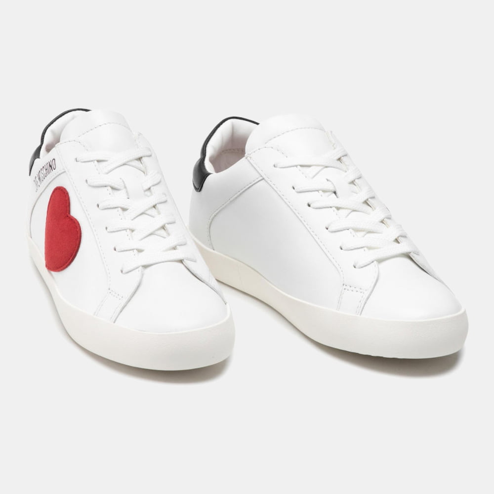 Moschino Sapatilhas Sneakers Shoes Ja15402 Whi Red Bl Branco Vermelho Preto Shot14