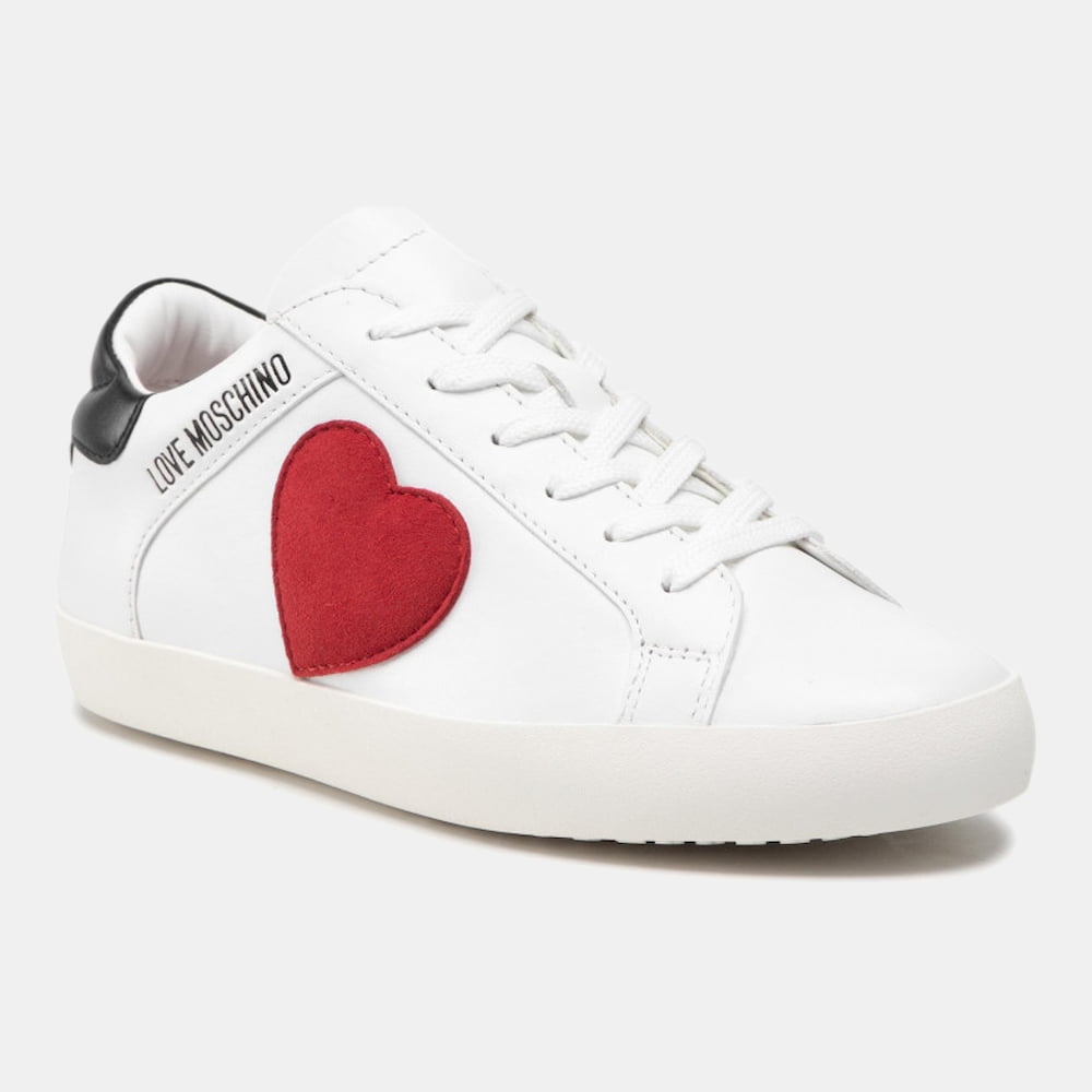 Moschino Sapatilhas Sneakers Shoes Ja15402 Whi Red Bl Branco Vermelho Preto Shot2