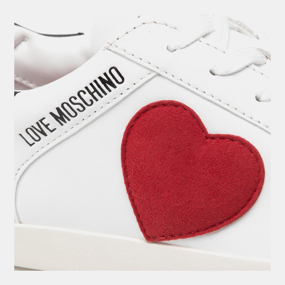 Moschino Sapatilhas Sneakers Shoes Ja15402 Whi Red Bl Branco Vermelho Preto Shot6