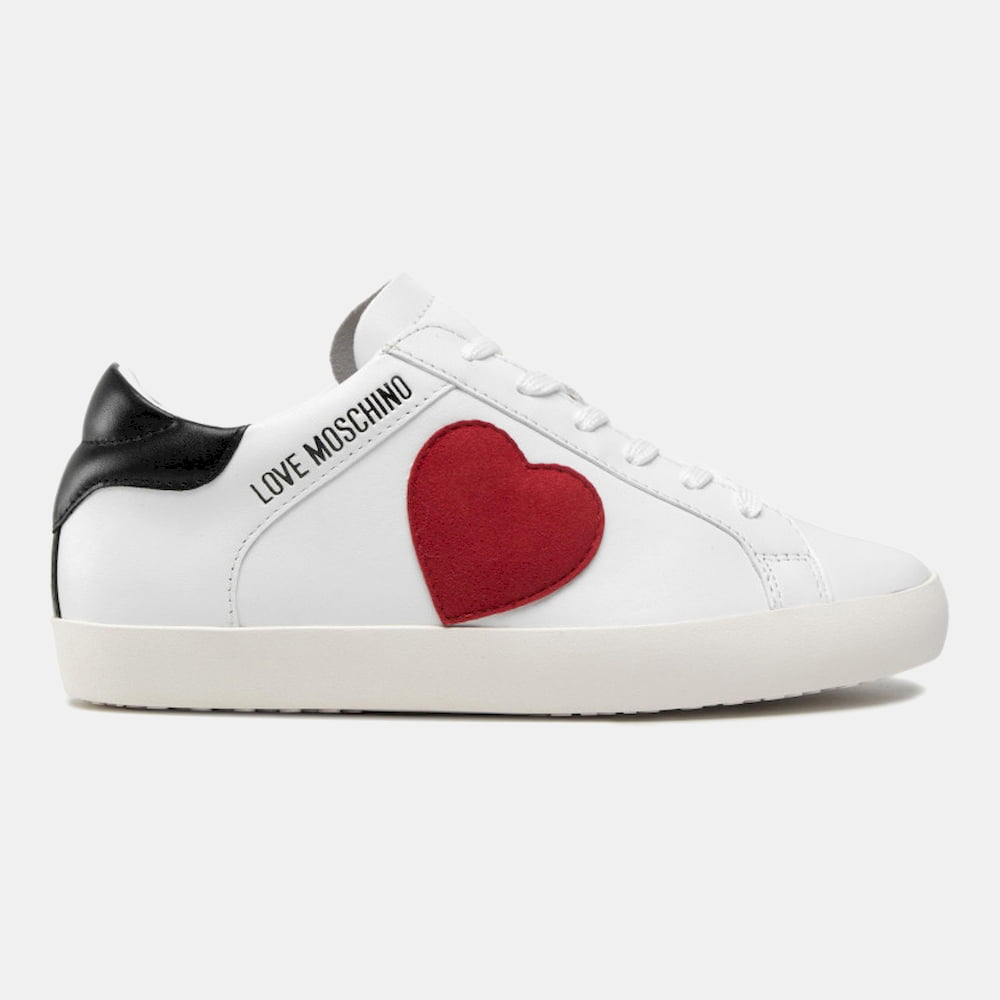 Moschino Sapatilhas Sneakers Shoes Ja15402 Whi Red Bl Branco Vermelho Preto Shot8