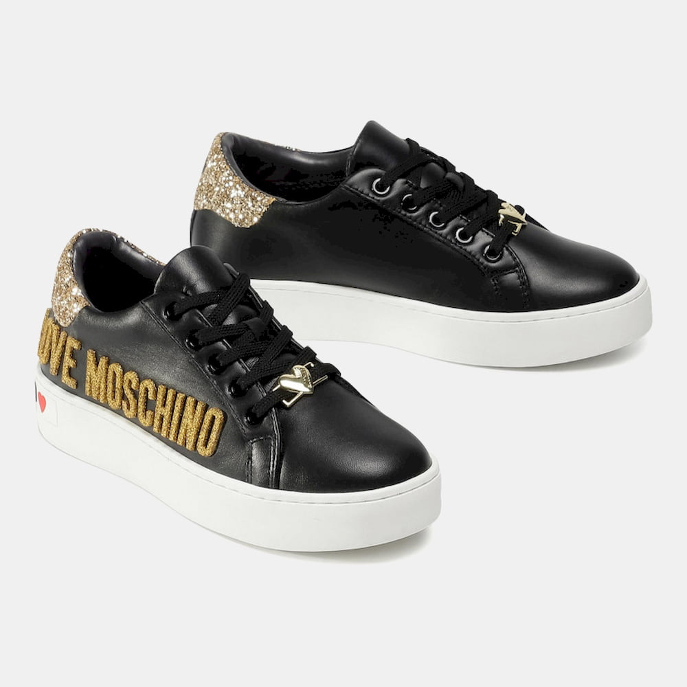 Moschino Sapatilhas Sneakers Shoes Ja15643 Black Preto Shot11