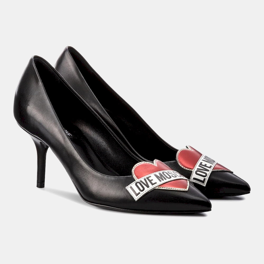 Moschino Sapatos Shoes Ja10016c Black Preto Shot4