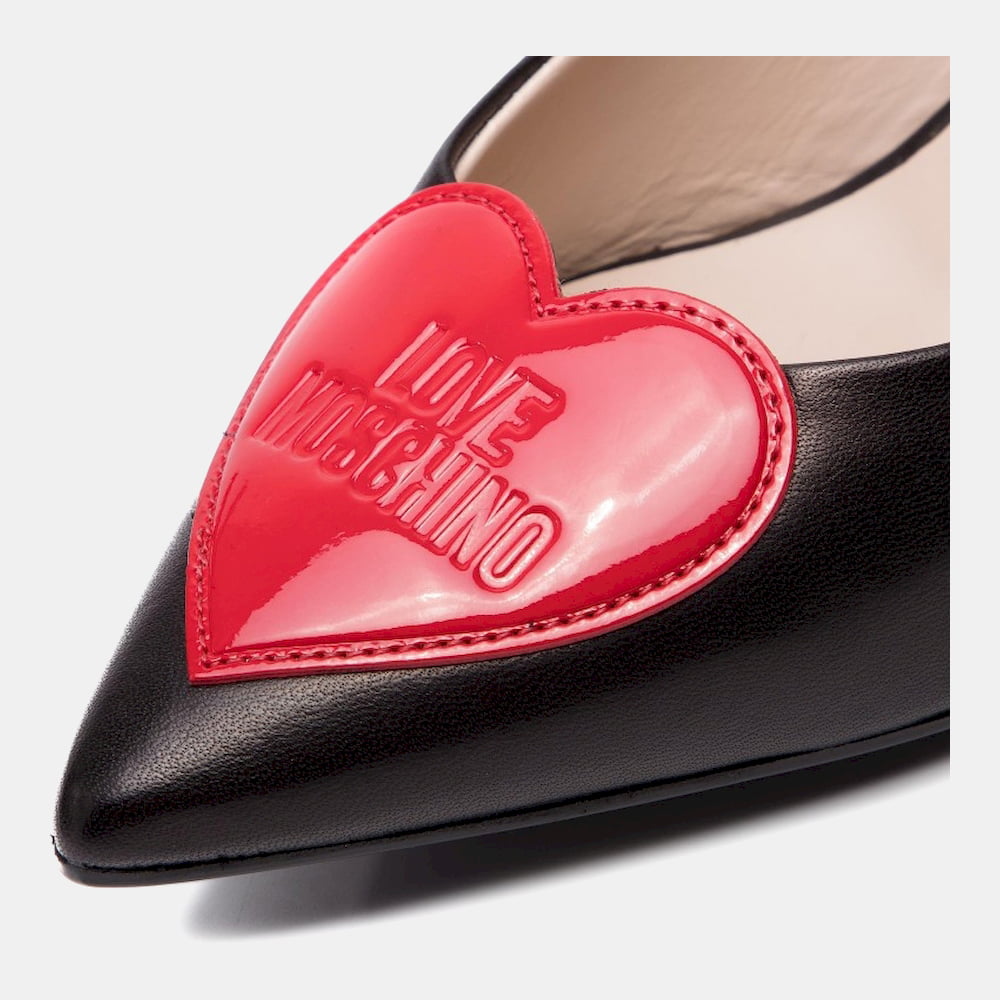 Moschino Sapatos Shoes Ja10077g17 Black Red Preto Vermelho Shot12