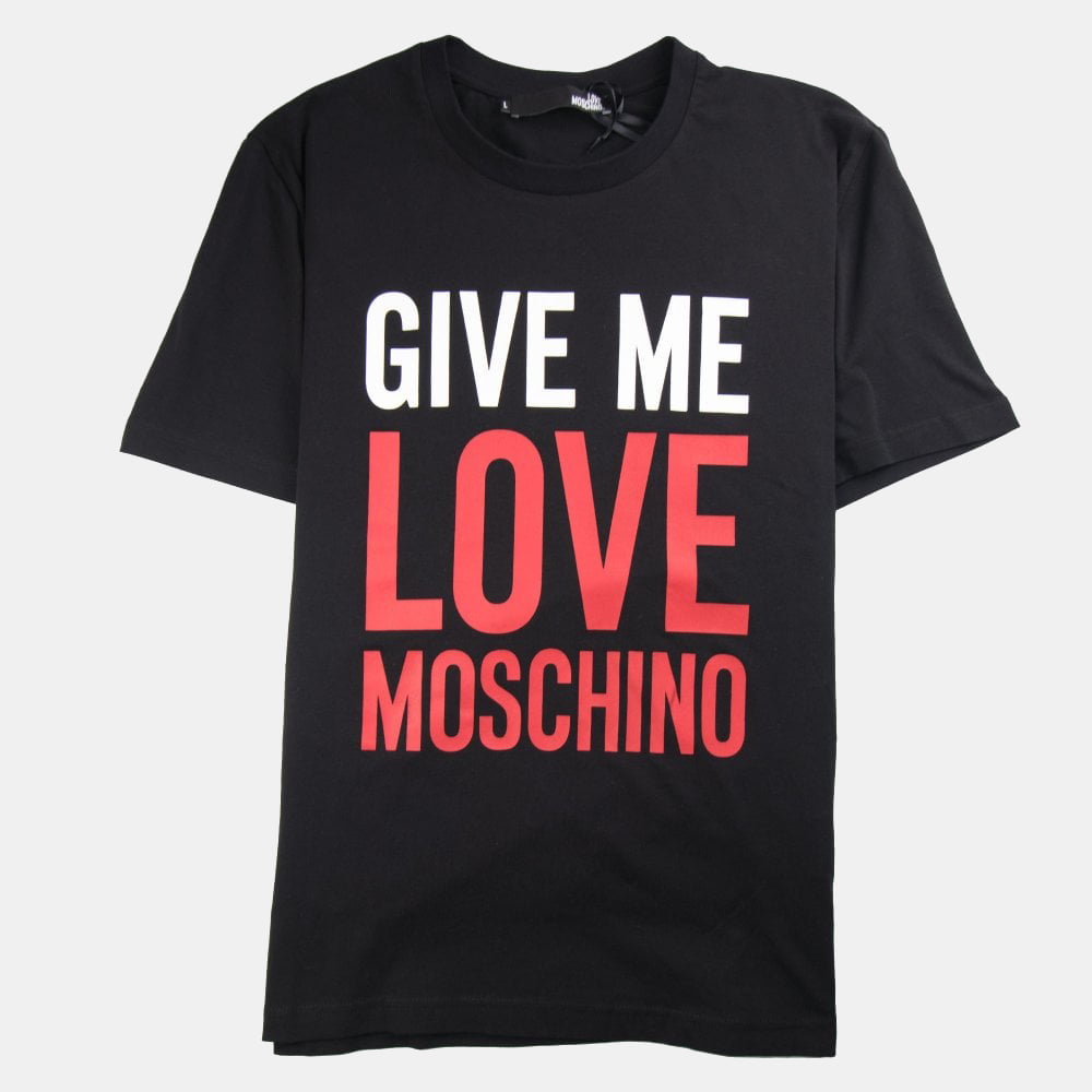 Moschino T Shirt M47312ge Black Preto Shot1