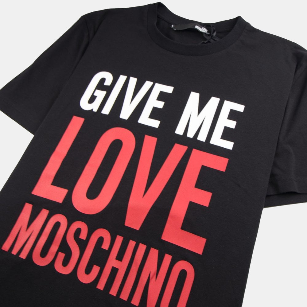 Moschino T Shirt M47312ge Black Preto Shot3