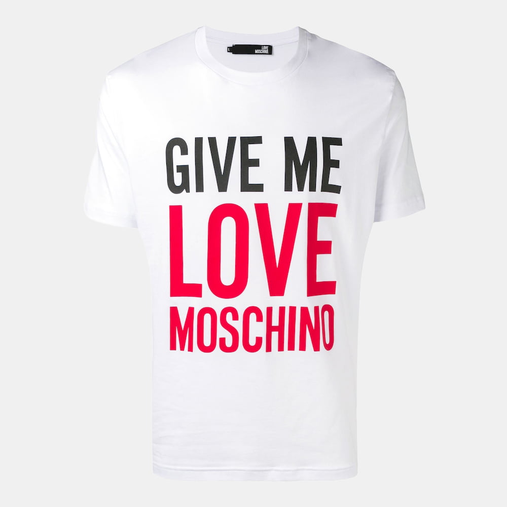 Moschino T Shirt M47312ge White Branco Shot2